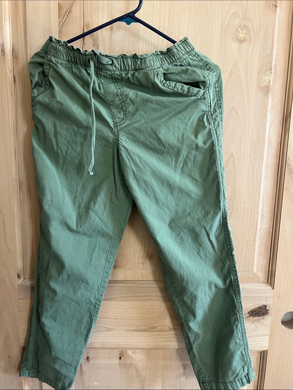 Sonoma Men's Olive Drawstring Cargo Pants